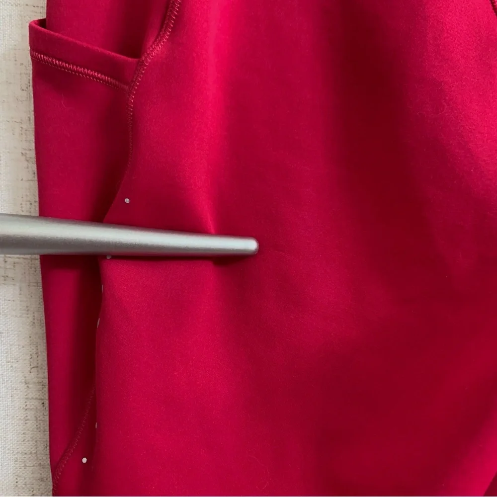 Lululemon’s Fast and Free Thermal 5 Pocket Tight Fuscia Berry Color 27” 6 - Picture 6 of 11